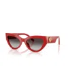 Dolce & Gabbana Devotion Sunglasses In Full Red
