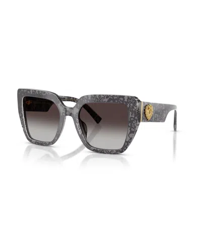 Dolce & Gabbana Women's Sunglasses, Dg4538 In Print Black Lace