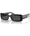 Dolce & Gabbana Dg6187 Rectangle-frame Injected Sunglasses In Black