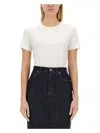 Dolce & Gabbana T-shirt With Logo Patch T-shirts White In White