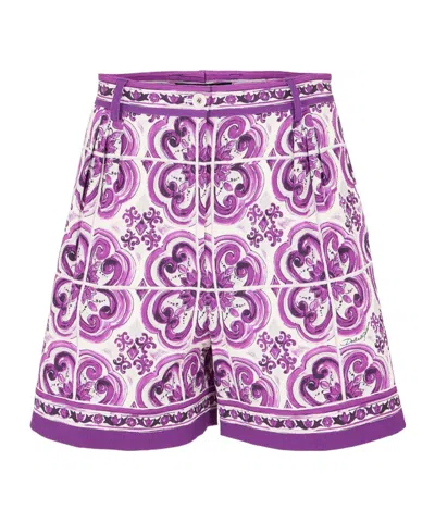 Dolce & Gabbana Women's Tailored Shorts In Purple