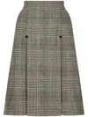 Dolce & Gabbana Pied De Poule Midi Skirt In S8100