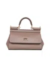 Dolce & Gabbana Women Taupe Small Sicily Handbag In Multi