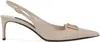 Dolce & Gabbana 60mm Logo-plaque Slingback Pumps In Beige