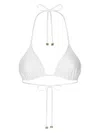 Dolce & Gabbana Leopard-print Padded Triangle Bikini Top In White