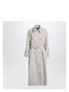 Dolce & Gabbana Beige Trench In Cotton Drill
