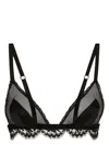 Dolce & Gabbana Black Soft Cup Triangle Bra In Black