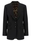 Dolce & Gabbana Turlington Tailored Jacket Single Breasted Lapels In Black