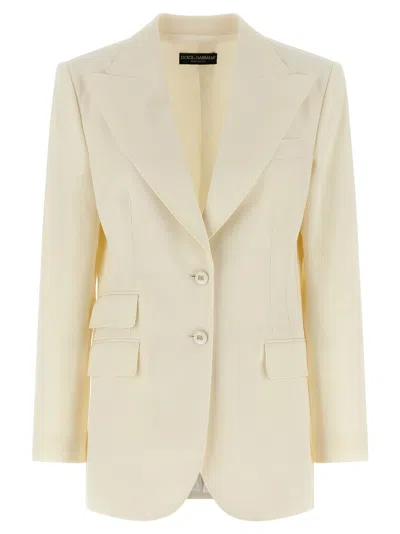 Dolce & Gabbana Turlington Single-breasted Blazer In Gold