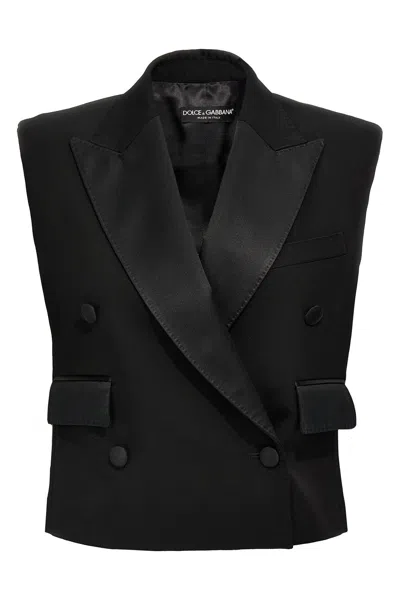 DOLCE & GABBANA DOLCE & GABBANA WOMEN TUXEDO GILET