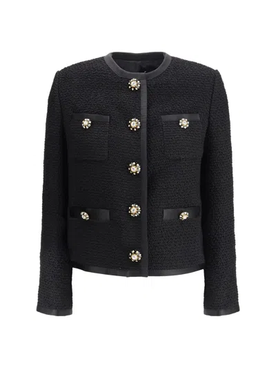 DOLCE & GABBANA DOLCE & GABBANA WOMEN TWEED BOUCLÉ SHORT JACKET