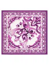 Dolce & Gabbana Maiolica Print Scarf In Purple