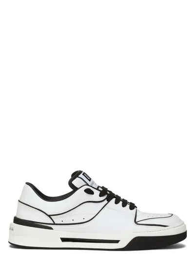 Dolce & Gabbana Women's Two-tone Leather New Roma Sneakers | Size 45 | Cs2036ay965 Color 89697