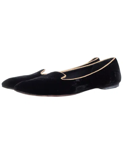 Pre-owned Dolce & Gabbana Women's Velvet Loafer (authentic Pre-loved)