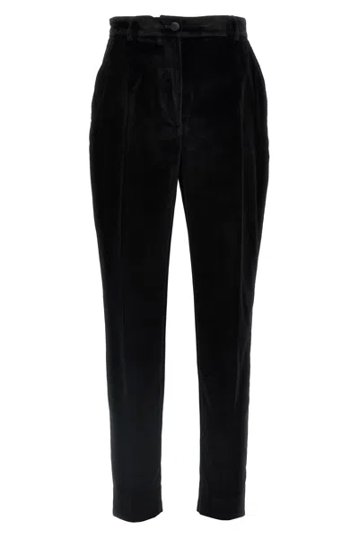 DOLCE & GABBANA DOLCE & GABBANA WOMEN VELVET TUXEDO PANTS