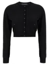 Dolce & Gabbana Crew Neck Cropped Length Cardigan