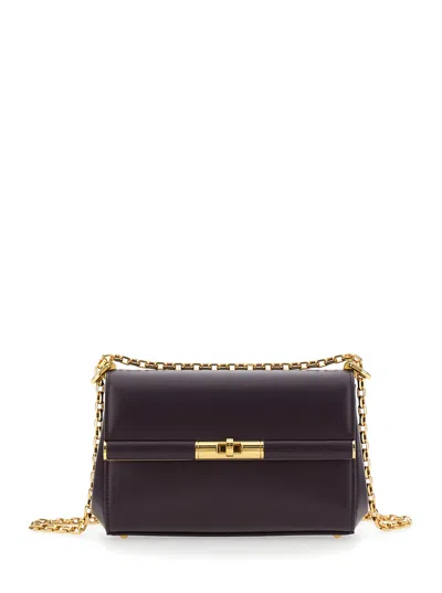 Dolce & Gabbana Women Vit.mini Palmellato Ottone Vin In Purple