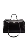 Dolce & Gabbana Calf Leather Shoulder Bag Vittoria Model In Black