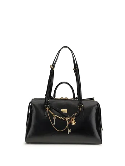 Dolce & Gabbana Women Vittoria Medium Handbag In Black