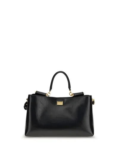 Dolce & Gabbana Women Vittoria Medium Handbag In Black