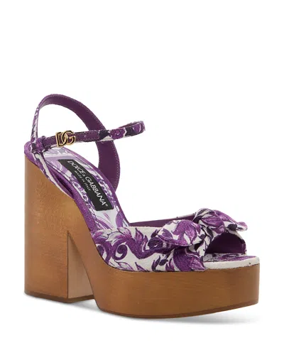 DOLCE & GABBANA WOMEN'S WEDGE SANDALS
