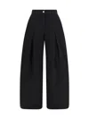 Dolce & Gabbana Women Wide-leg Cotton Jeans In Black