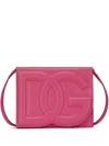 Dolce & Gabbana Dg Leather Flap Crossbody Bag In Purple