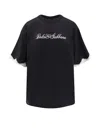 Dolce & Gabbana Logo-embroidered Lace-trimmed T-shirt In Black