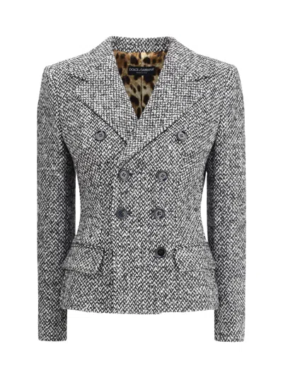 DOLCE & GABBANA DOLCE & GABBANA WOMEN WOOL BLAZER