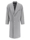 Dolce & Gabbana Grey Wool Blend Coat In Gray