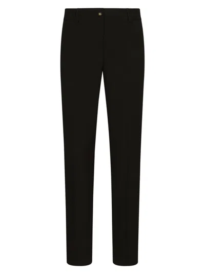 Dolce & Gabbana Women's Wool Tailored Pants In Black