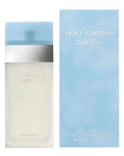 Dolce & Gabbana Womens 3.4oz Light Blue Edt In White