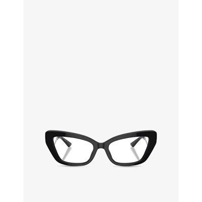 Dolce & Gabbana Womens Black Dg3391b Cat-eye Acetate Optical Glasses