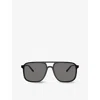 Dolce & Gabbana Dg4403 Pilot-frame Acetate Sunglasses In Black