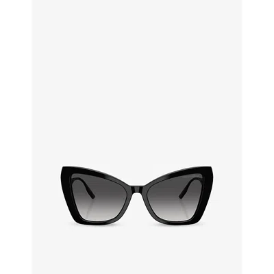 Dolce & Gabbana Womens Dg4489 Cat-eye Acetate Sunglasses Black