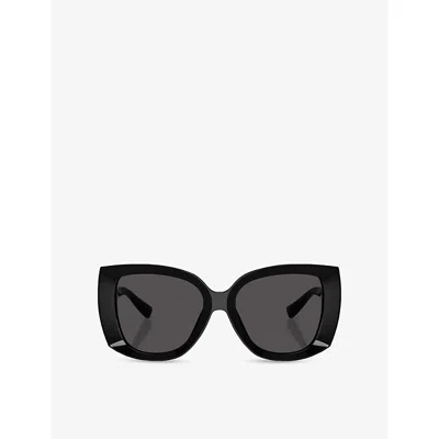 Dolce & Gabbana Womens Black Dg4495 Square-frame Acetate Sunglasses