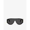 Dolce & Gabbana Womens Black Dg4499 Pilot-frame Acetate Sunglasses