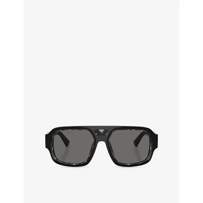 Dolce & Gabbana G4516 Square-frame Acetate Sunglasses In Black