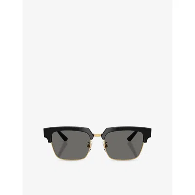 Dolce & Gabbana Womens  Dg4522 Square-frame Acetate Sunglasses In Black