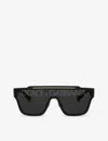 Dolce & Gabbana Dg6125 Square-frame Nylon Sunglasses In Black