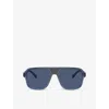 Dolce & Gabbana Dg6134 Square-frame Nylon Sunglasses In Black