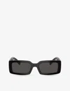 Dolce & Gabbana Dg6187 Rectangle-frame Injected Sunglasses In Black