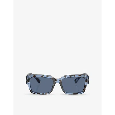 Dolce & Gabbana Womens Dg4460 Square-frame Acetate Sunglasses Blue