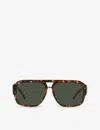 Dolce & Gabbana Dg4403 Pilot-frame Acetate Sunglasses In Brown