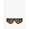 Dolce & Gabbana Womens Brown Dg4461 Tortoiseshell Acetate Sunglasses