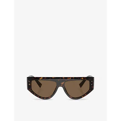 Dolce & Gabbana Womens Brown Dg4461 Tortoiseshell Acetate Sunglasses