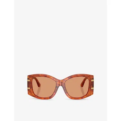 Dolce & Gabbana Womens Brown Dg4501 Butterfly-frame Acetate Sunglasses