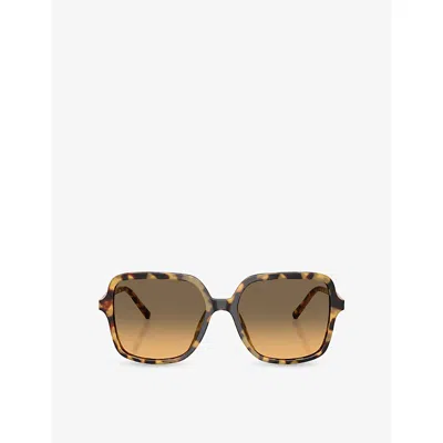 Dolce & Gabbana Womens Brown Dg4539 Square-frame Acetate Sunglasses