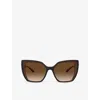 Dolce & Gabbana Dg6138 Square-frame Nylon Sunglasses In Brown