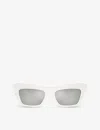 Dolce & Gabbana Dg4435 Cat-eye Frame Acetate Sunglasses In White